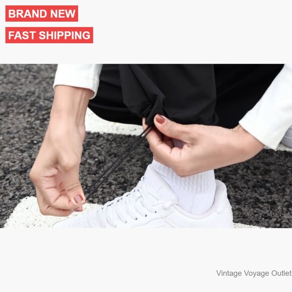 Women's Cargo Pants Elastic Waist Water Resistant Lightweight Hiking - Picture 6 of 6